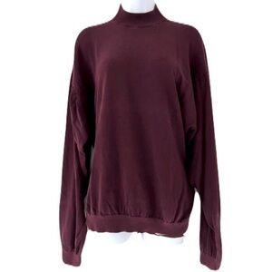 Baracuta/💰2 FOR $10💰Vintage/ Silk  blend mock neck sweater/ Size US XXL